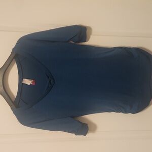 No Boundaries Deep Blue V-Neck Short Sleeve Top